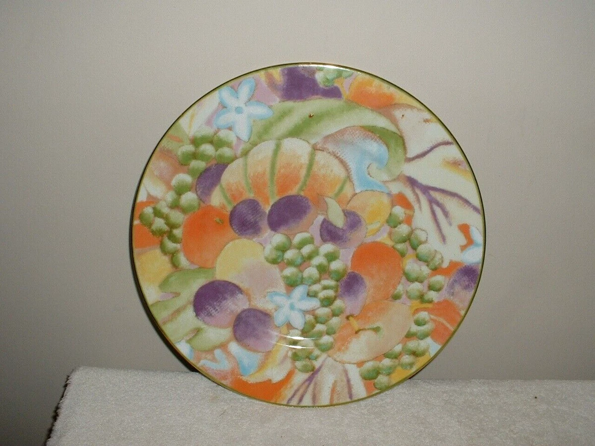 フランスLAURE JAPY リモージュ フィガリ　プレート6枚セットフルーツ柄 フランスLAURE JAPY リモージュ フィガリプレート6枚セットフルーツ柄