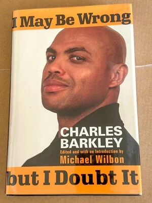 Charles Barkley AUTO "Puedo estar equivocado pero lo dudo" libro firmado inscripción. Foto 1 de 3