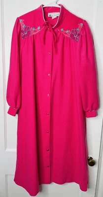 De Colección Camisón Vandemere M Casa Vestido Floral Bordado Suave Manga Larga Retro Foto 1 de 4