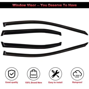 4Pcs Window Visor Shade Rain Sun Wind Guard For 2004-2008 Acura TSX Sedan - Imagen 1 de 8