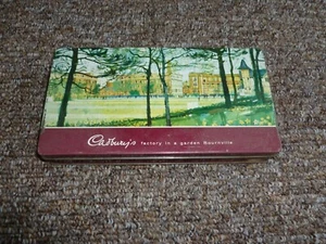 Vintage Cadburys Factory In a Garden Bournville Tin Box, Genuine 1960's - Picture 1 of 2