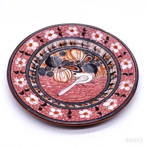 Vintage Nogal Tonala Mexico Ceramica Wandteller Con Vogel-Dekor Fatto 31,5cm - Imagen 1 de 19