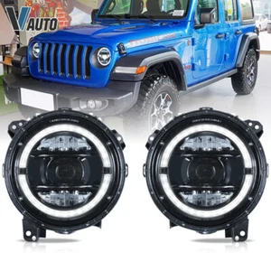 Faros LED para Jeep Wrangler JL Gladiator 2018-2023 Dynamic DRL izquierda+derecha - Imagen 1 de 12