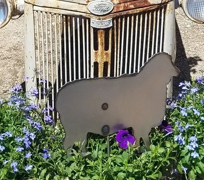 SHEEP Metal Garden Stake  - Image 1 of 3