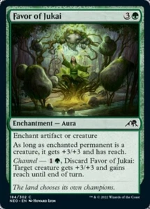 FAVOR OF JUKAI X 4 N/M KAMIGAWA NEON DYNASTY MAGIC THE GATHERING - Picture 1 of 1
