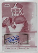 2014 SAGE Hit Printing Plate Magenta 1/1 Tajh Boyd #A116 Rookie Auto RC 0af