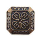 Vintage Brass Fifth Year Member Of Four H Lapel Sash Fashion Pin .52 Inch