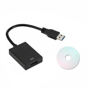 Convertitore Adattatore Cavo Video HD 1080P USB 3.0 a HDMI per PC Portatile HDTV LCD TV - Foto 1 di 9
