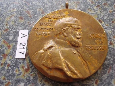 Preußen Kaiser Wilhelim I. Bronzemedaille 100. Geburtstag 1797 - 1897 - 39,7mm - Bild 1 von 2