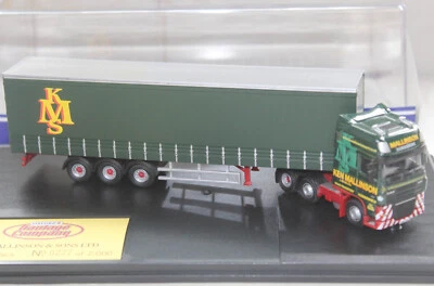 OXFORD DIECAST - DAF05CS - DAF XF105 ARTIC / CURTAINSIDE KEN MALLINSON YORKSHIRE — 第 1/4 张图片