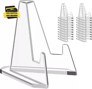 Card Display Stand, 20 Pack Small Easel Stand, Acrylic Picture Holder Stands, fo - Picture 1 of 6