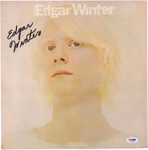 Edgar Winter Autographed Entrance Album PSA Fanatics Authentic Certified Cover
