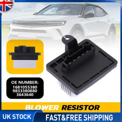 For Vauxhall Crossland Heater Resistor Blower Module 1PCS 1681055380 9833380880 - Image 1 of 4