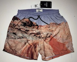 UO NWT CAT WAR Caterpillar AOP Desert Swim Shorts XL* $125 MSRP Mesh Lining - Picture 1 of 6