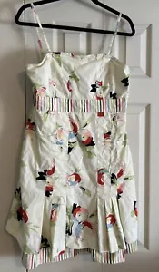 Anthropologie Maeve Floral Strapless Dress Size 10 - Picture 1 of 4