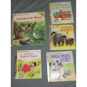 First Little Golden Book Big Animals Prayers Firetruck Kids Lot - Picture 1 of 10