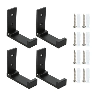 4Pcs Wall Coat Hook Hanging Towel Backpack Holder Rack Hat Belt Key Scarf Hanger - Image 1 of 4