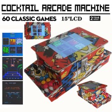 Video Game Machine Cocktail Arcade Machine H/ 60 Classic Games Commercial grade