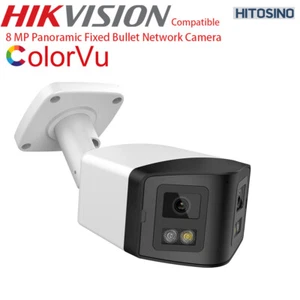 Hikvision Compatible Panoramic 8MP ColorVu IP Camera 4K Smart Hybrid Light US - Picture 1 of 16