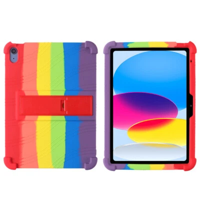 NEW! For iPad 10.9 10th Gen 2022 Case Shockproof Soft Silicone Stand Cover A2696 - Image 1 of 4