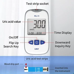 URIT Uric Acid Meter Test Kit,Uric acid test strips,Home Uric Acid Test,easy use - Picture 1 of 11
