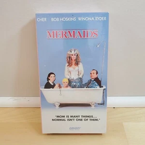 1990 Mermaids VHS ~ Factory Sealed ~ Watermarks ~ Cher Winona Ryder Bob Hoskins - Picture 1 of 5