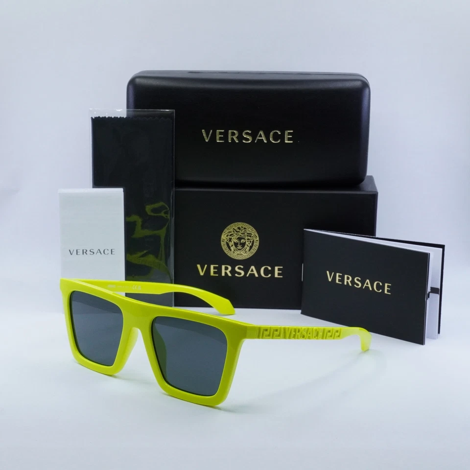Versace Men's 53mm Tropical Full Yellow Sunglasses VE4468U-544987-53