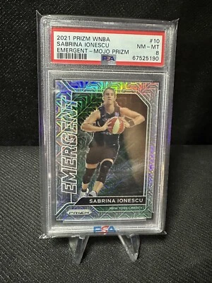 2021 Panini Prizm WNBA Emergent Mojo Prizm Parallel #10 Sabrina Ionescu 05/25! - Image 1 of 2