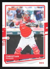 2020 Donruss   Christian Vazquez #199 Boston Red Sox