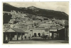 GIBRALTAR - STADTEINGANG Benzaquen Echtfoto Postkarte  - Bild 1 von 1