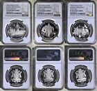 Antigua Barbuda 1982 $ 30 Washington Silver Proof Coin NGC PF 69 UC 3 Types Set