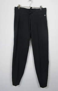 M&S GOODMOVE Cotton Rich Cuffed High Waisted Joggers Black Size 6 - 24 RRP £25 - Picture 1 of 15