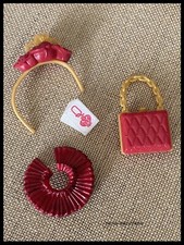 Ever After High Lizzie Hearts Spring Unsprung Headband Purse Cards Collar