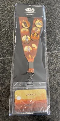 Loungefly ~ Disney Star Wars Lands Jakku Lanyard with Card Holder & 4 Pins - Image 1 of 4