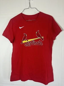 Cardinals Damen-T-Shirt MLB Baseball rot klein Nike leichte Polyester-Crew - Bild 1 von 4