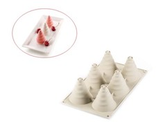 Stampo silicone Soffice incanto multiporzione Silikomart cono 3D gelato - Rotex