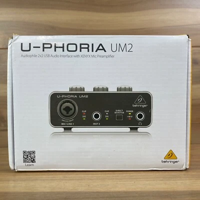Behringer U-Phoria UM2 Audiophile 2x2 USB Audio Interface - Image 1 of 4