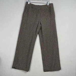 Talbots Vintage Damen Tweed Wolle Baumwollmischung weites Bein Hose Taschen Größe 6 - Bild 1 von 12
