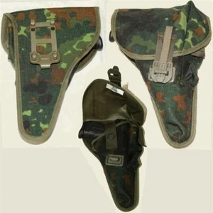Bundeswehr Gürtelholster Pistolenholster Holster jür P1 (P38) in flecktarn orig - Bild 1 von 1