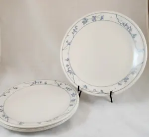 Corelle First Of Spring Lily Blue Dinner Plates -Set of 6 - Picture 1 of 10