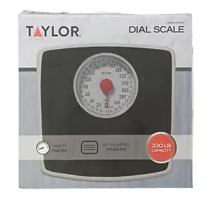 Taylor Analog Scale - 330 Lb Capacity - Easy to Read Dial - Black - Picture 1 of 6