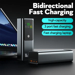 Power Bank 50000mAh 100W USB Fast Charger External Battery Pack for Laptop Phone - Picture 1 of 22