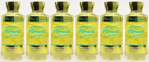 6 Bath & Body Works CREAMY ALMOND & SUNFLOWER Body Wash Shower Gel 8 oz - Picture 1 of 1