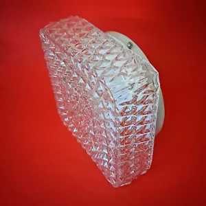 20 AVAILABLE quality Bohemian crystal glass SQUARE CEILING WALL SCONCE lights - Picture 1 of 7