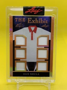 2023 Leaf Art of Sport DON SHULA The Exhibit 6 Camiseta Parche Lámina de Bronce SP 25/30 - Imagen 1 de 2