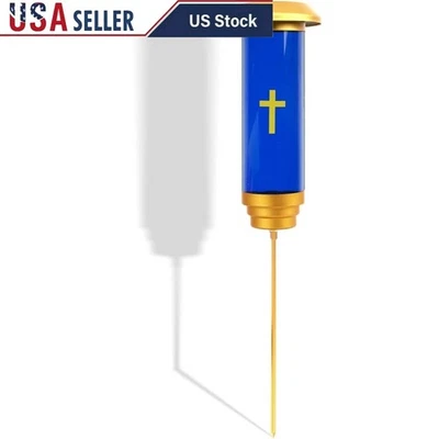 Linterna Solar Memorial Candelabro Eterno Decoración de Tumba con Cruz Cementerio Foto 1 de 4