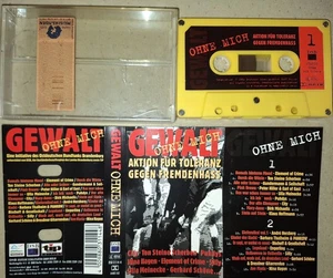 MC  SAMPLER "Gewalt ohne mich" (Aktion für Toleranz gegen Fremdenhass)  1992 DSB - Bild 1 von 2