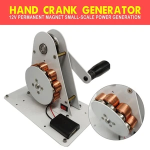 Generador de manivela manual imán permanente portátil de 50 W cargador USB camping al aire libre - Imagen 1 de 11
