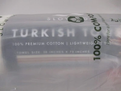 TOALHA TURCA SLOWTIDE ZOEY 100% ALGODÃO 38" X 73" *NOVA/SELADA" - Imagem 1 de 4