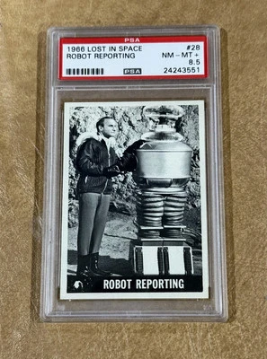 1966 Topps Lost in Space - #28 "Robot Reporting" PSA 8.5 NM-MT+ POP 1 Low Price - Image 1 of 2